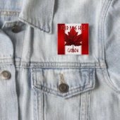 カナダ国旗のボタンパーソナライズされたカナダ土産 缶バッジ (インサイチュ)