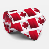 カナダ国旗のメープルリーフ ネクタイ (ロール)