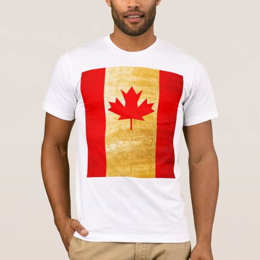 カナダ国旗のヴィンテージ Tシャツ (正面)