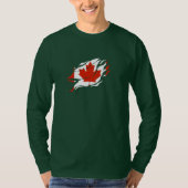 カナダ国旗の内側Me、カナダの内側Claw Mark Tシャツ (正面)