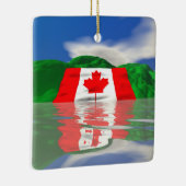 カナダ国旗の土地 セラミックオーナメント (右)