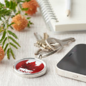 カナダ国旗の土産キーチェーン&カナダメープルリーフ キーホルダー (側面)