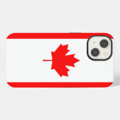 カナダ国旗の愛国的なApple Case-Mate iPhoneケース (裏面横)