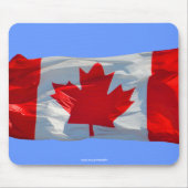 カナダ国旗の愛国的マウスパッド マウスパッド (正面)