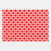 カナダ国旗の折り返し紙シート ラッピングペーパーシート (正面)