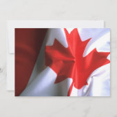 カナダ国旗の招待状 招待状 (正面)
