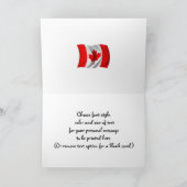 カナダ国旗の日 カード (内部)