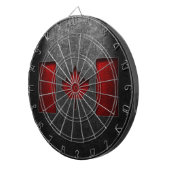 カナダ国旗の石のテクスチャ ダーツボード (正面右)