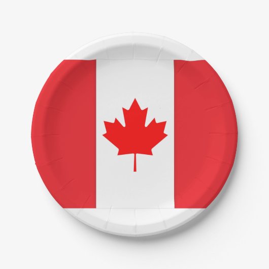 カナダ国旗の紙プレート ペーパープレート (正面)
