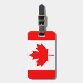 カナダ国旗の荷物タグ ラゲッジタグ (正面縦)