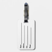 カナダ国旗の荷物タグ ラゲッジタグ (裏面縦)