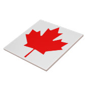 カナダ国旗の赤カエデの葉 タイル (側面)