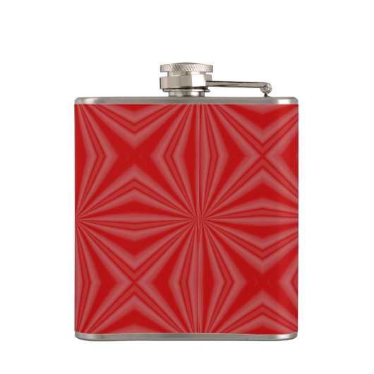 カナダ国旗の赤文字LOVE パーソナライズされた フラスク (裏面)