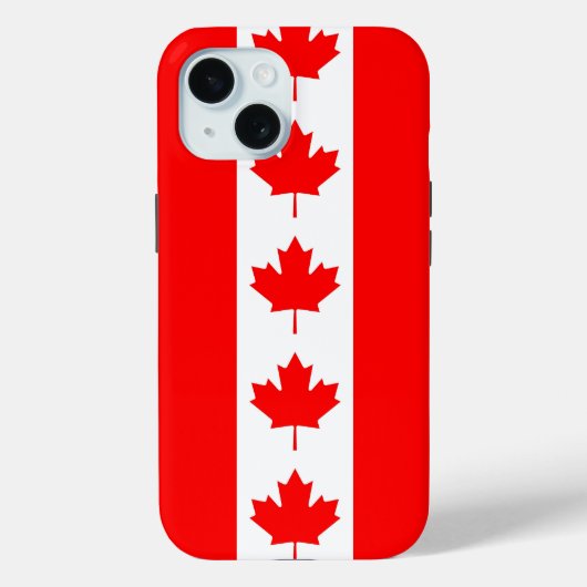 カナダ国旗のApple iPhone 15 Case-Mate iPhoneケース (裏面)