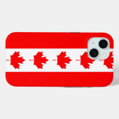カナダ国旗のApple iPhone 15 Case-Mate iPhoneケース (裏面 (横))