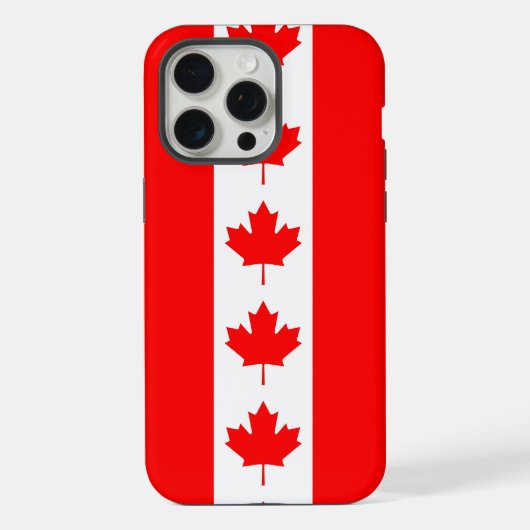 カナダ国旗のApple iPhone 15 Pro Maxケース iPhoneケース (裏面)