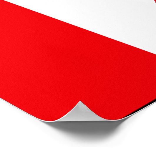 カナダ国旗のTシャツとギフト ポスター (角)