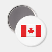 カナダ国旗のTシャツとギフト マグネット (正面/裏面)
