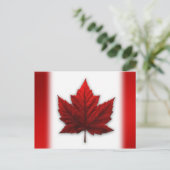 カナダ国旗はがきカナダ土産はがき ポストカード (スタンド正面)