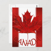 カナダ国旗はがきカナダ土産はがき ポストカード (正面/裏面)