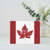 カナダ国旗はがきカナダ土産はがき ポストカード (スタンド正面)