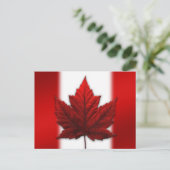 カナダ国旗はがきカナダ土産はがき ポストカード (スタンド正面)