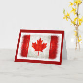 カナダ国旗もみじ葉l'Unifolieグリーティングカード カード (黄色い花)
