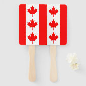 カナダ国旗を持つハンドファンのセット ハンドファン (正面&裏面)