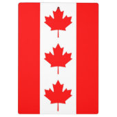 カナダ国旗を持つ愛国的なクリップボード クリップボード (裏面)