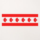 カナダ国旗を持つ愛国的なヨガマット ヨガマット (正面(横))