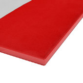 カナダ国旗を掲げたガラス板 カッティングボード (角)