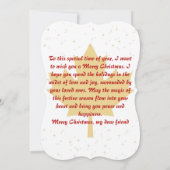 カナダ国旗インスパイアのクリスマスカード (裏面)