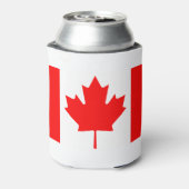 カナダ国旗カナダカラーズレッドホワイトクーラーボックス 缶クーラー (缶裏面)