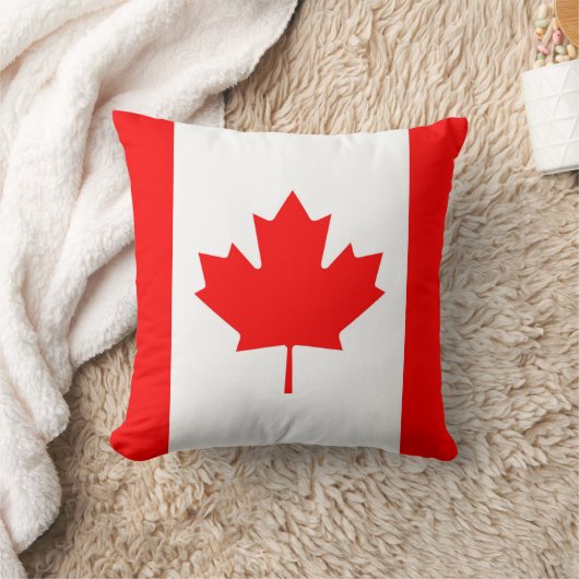 カナダ国旗カナダレッドメープルリーフ装飾用クッション クッション (ブランケット)