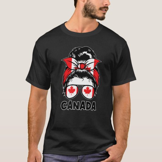 カナダ国旗カナダ2 Tシャツ (正面)