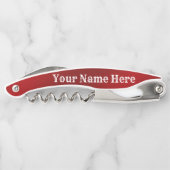 カナダ国旗コルクカスタムレーボトルオープナー ソムリエナイフ (裏面)