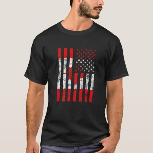 カナダ国旗サッカーおもしろいカナダのサッカーファンLo Tシャツ (正面)