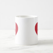 カナダ国旗ハートコーヒーマグ コーヒーマグカップ (中央)