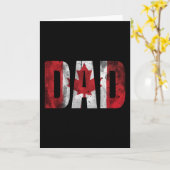 カナダ国旗パパTシャツヴィンテージファーザーズデイダディ カード (黄色い花)