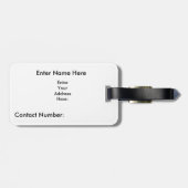 カナダ国旗パーソナライズされたの旅行ラベル、荷物タグ ラゲッジタグ (裏面横)