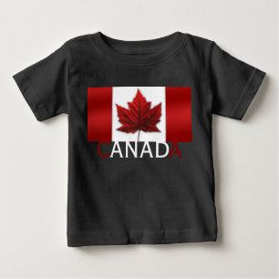 カナダ国旗ベビーのフード付きスウェットシャツシャツカナダお土産 ベビーTシャツ