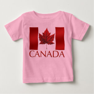 カナダ国旗ベビーシャツカナダベビーお土産 ベビーTシャツ