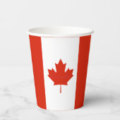 カナダ国旗メイプルリーフレッド&ホワイト 紙コップ (裏面)