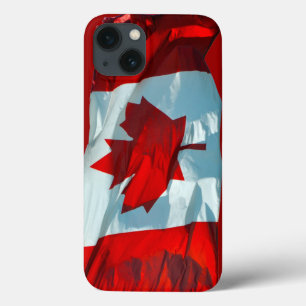 カナダ国旗メイプルリーフ愛国画像 iPhone 13ケース