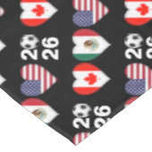 カナダ国旗メキシコUSAサッカー選手権大会2026 テーブルクロス (アングル)