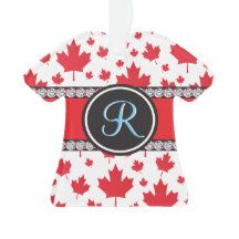 カナダ国旗ユニーク抽象芸術予算モノグラム