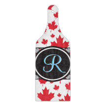 カナダ国旗ユニーク抽象芸術予算モノグラム