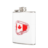 カナダ国旗登山カラビナーフラスコ フラスク (左)