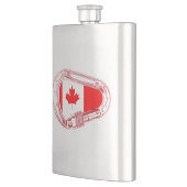 カナダ国旗登山カラビナーフラスコ フラスク (左)