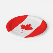 カナダ国旗紙パーティープレート(カナダの日) ペーパープレート (アングル)